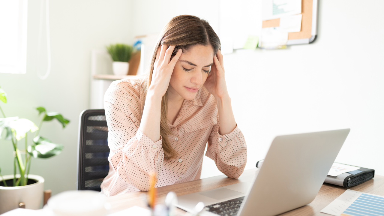overwhelmed business owner Canva